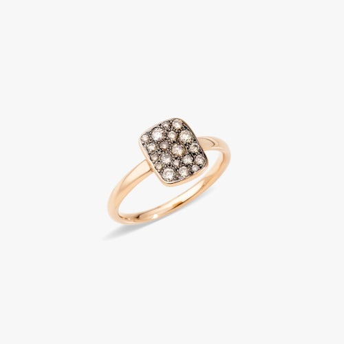 Bracelet Pomellato Sabbia En Or Rose Et Diamants Bruns - Occasion, Origine France