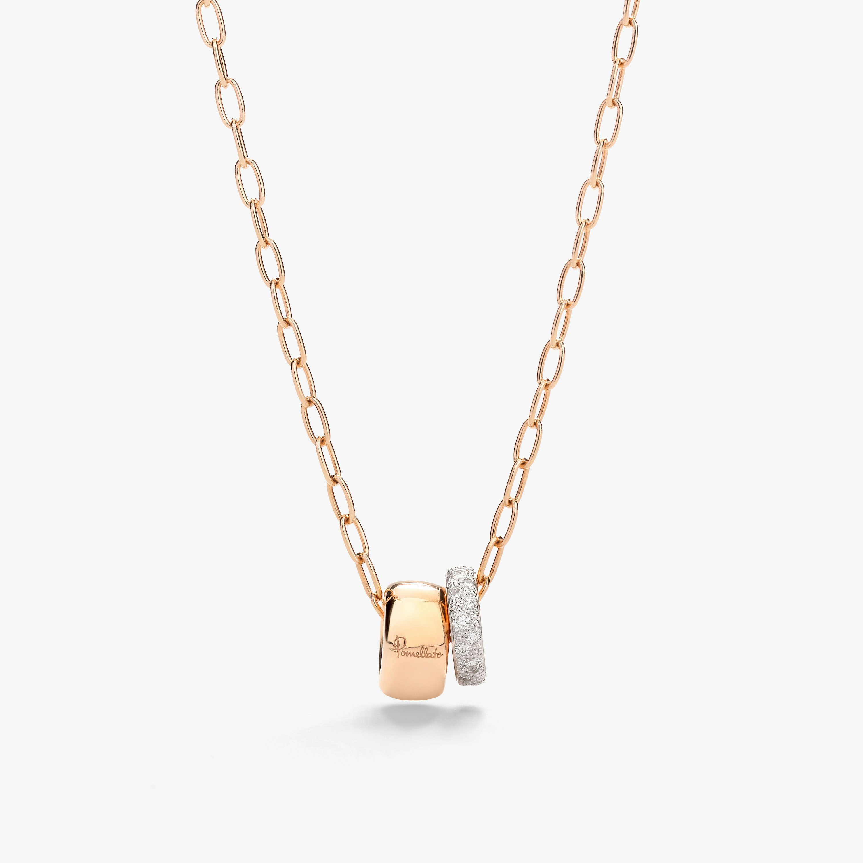 Elli Goldhimmel - Collana Donna In Argento 925 Placcato Oro Con Quarzo Rosa, Elegante E Artigianale