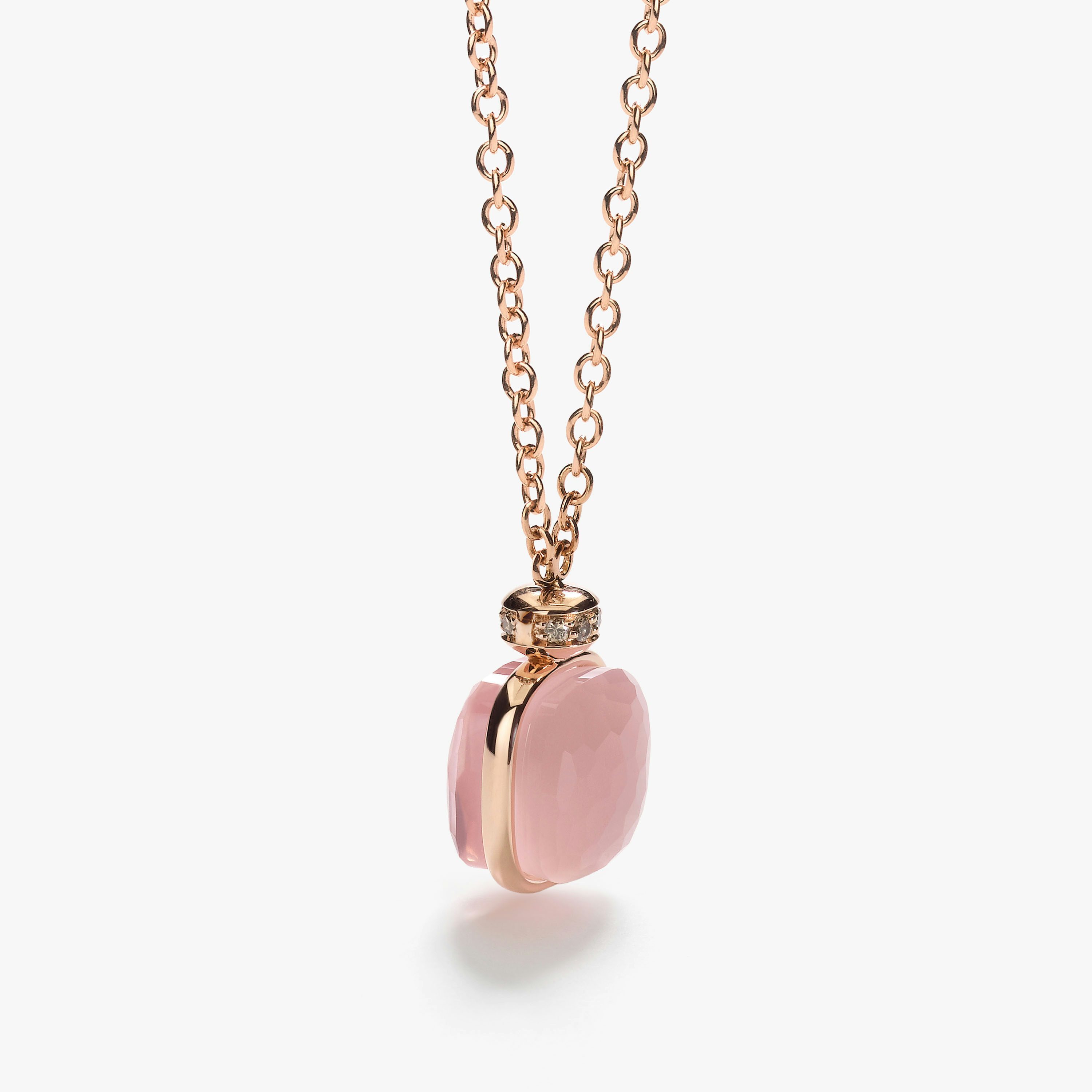 Nudo Classic | Chalcedony & Rose Quartz Necklace | Pomellato