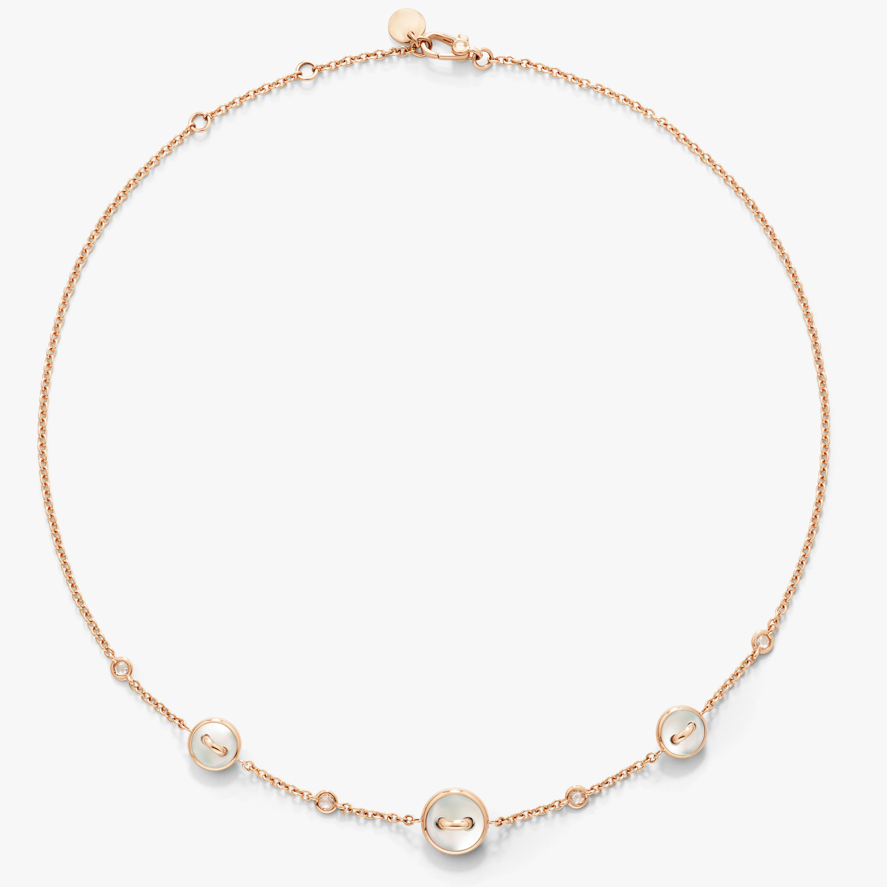 Pom Pom Dot | Malachite, MOP & Diamond Necklace | Pomellato
