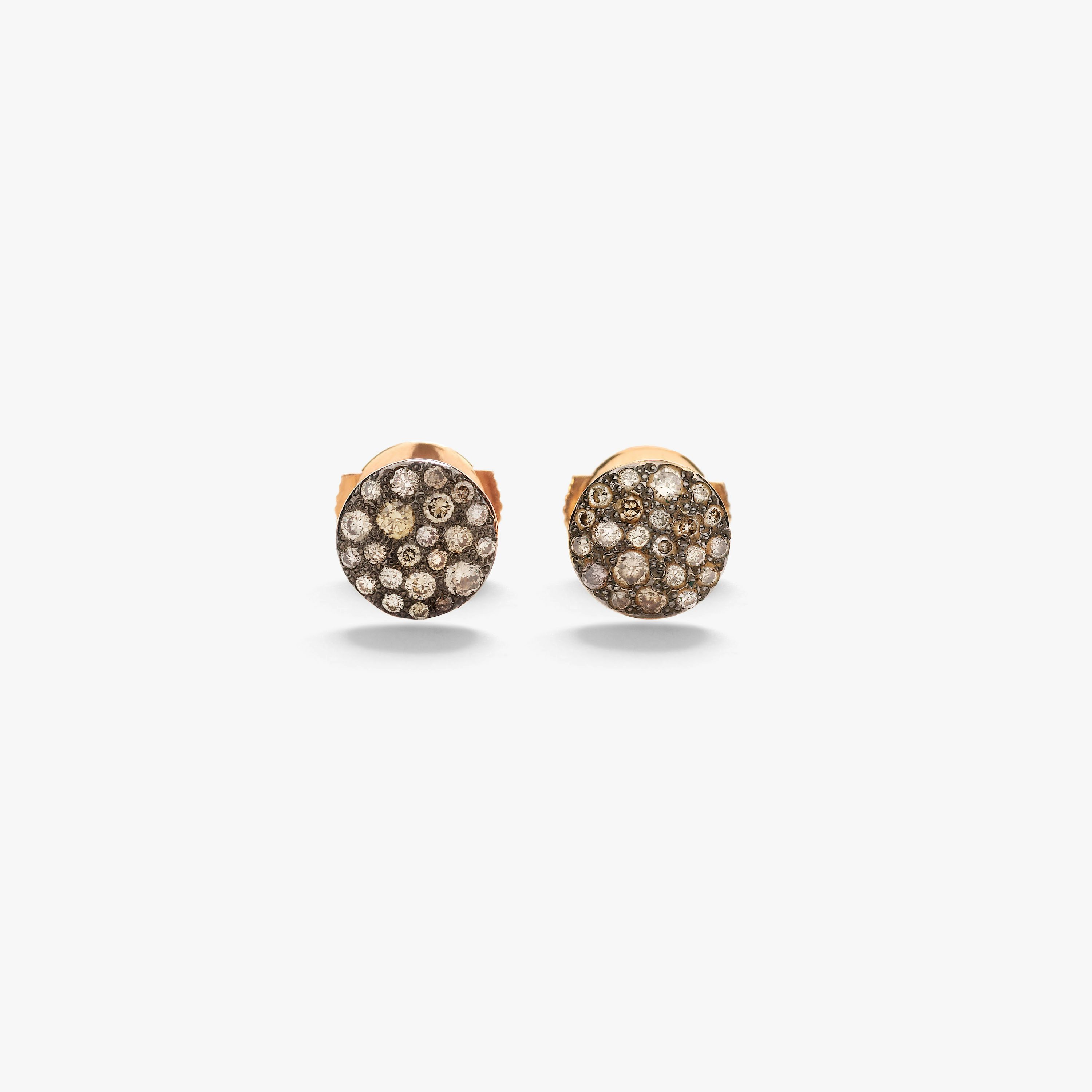 Sabbia | Earrings, pavé diamonds | Pomellato